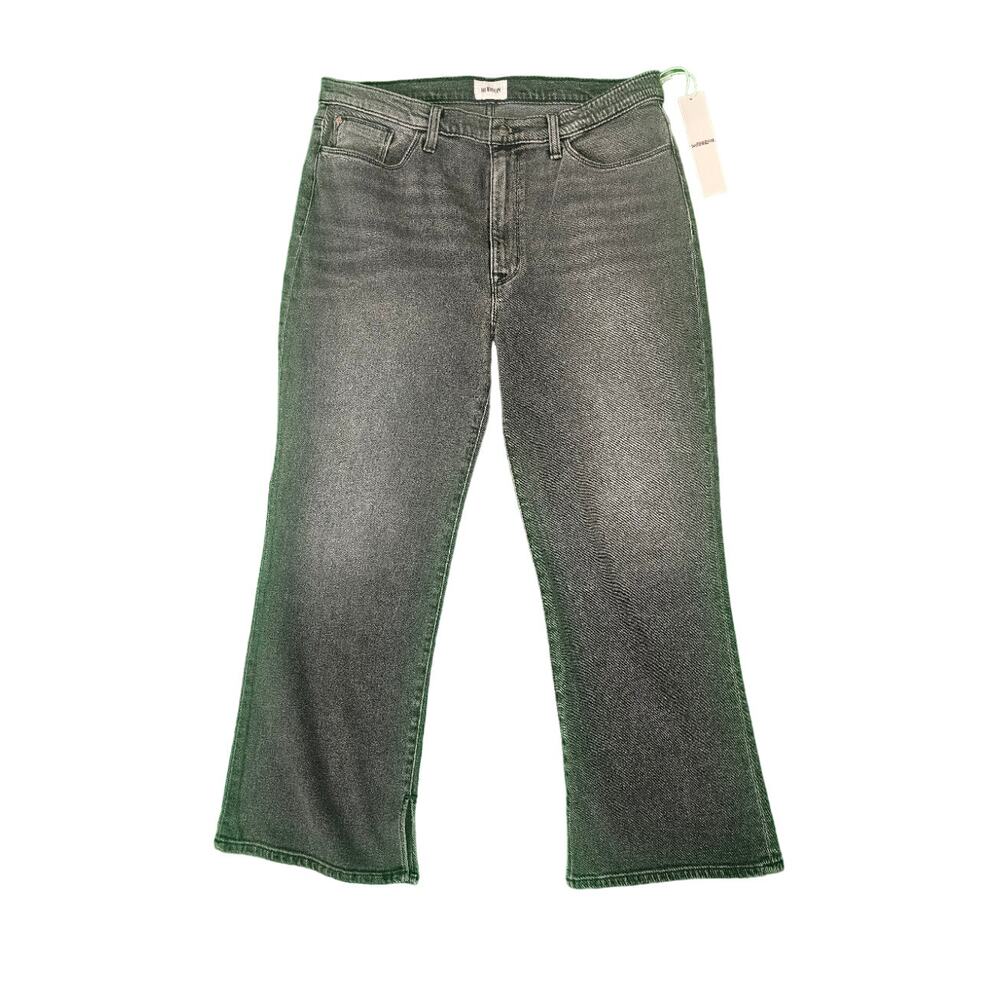 New Womens Hudson Jeans | 34 Demetria Blair High Rise Boot Cut Crop | Black